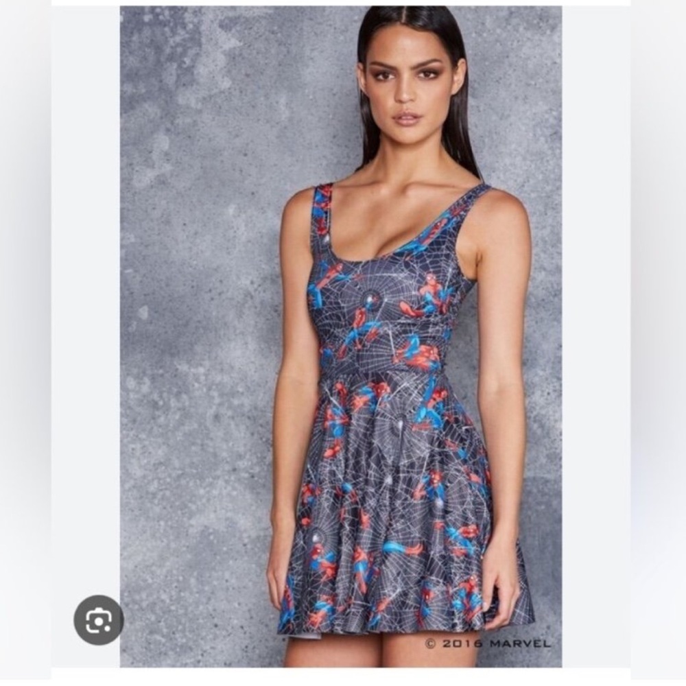 EUC  BLACKMILK Spider Man Skater Dress
 LT - XL